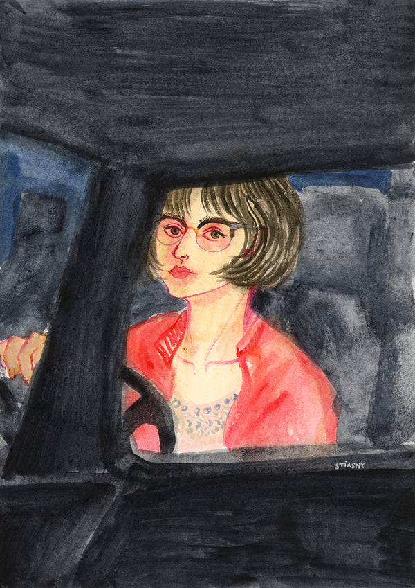 Autoportret w Jeepie Renegade - Hommage à Tamara Łempicka